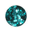 Erikonail Hologram Metallic Blue Green Round 2mm  ERI-172