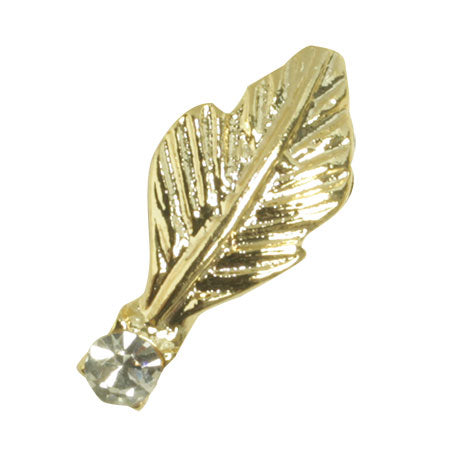 SHAREYDVA Nail accessories Stone leaf Gold