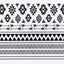 Amaily Nail Sticker No. 5-13 Native Patterns Black