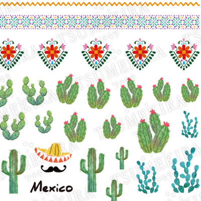 TSUMEKIRA Nail Sticker Viva Mexico NN-MXC-101