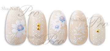 [10038]  Sha-Nail Pro Julia Lace White N-JL002