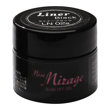 Miss Mirage Soak Off Gel LN02S Liner Black