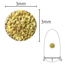 [88861]SHAREYDVA Nail Parts Shine Plate Circle S Gold(missing item)