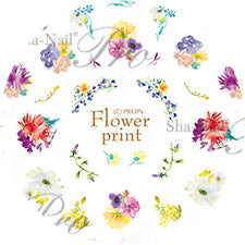 Sha-Nails Pro Nail Sticker Flower Print FPNT-001