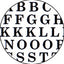 Amaily Nail Sticker No. 4-5 ABC Black