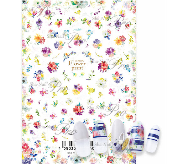 Sha-Nails Pro Nail Sticker Flower Print FPNT-001