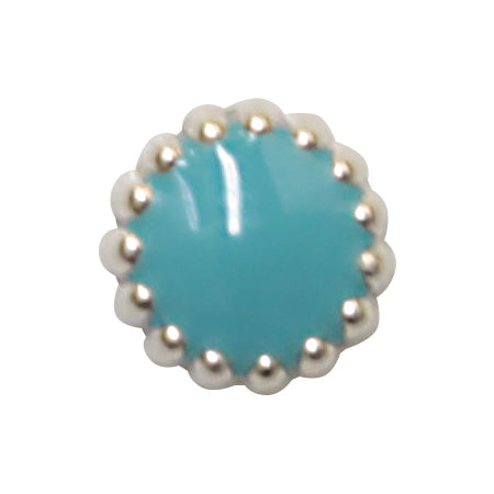 Jewelry-Nail Brion Ring Light Turquoise Frame Silver (M)