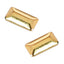 [16392] SHAREYDVA Metal Studs Rectangle Gold 1mmx3mm 50P