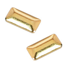 [16392] SHAREYDVA Metal Studs Rectangle Gold 1mmx3mm 50P