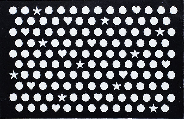 Amaily Nail Sticker No. 5-8 White Dots