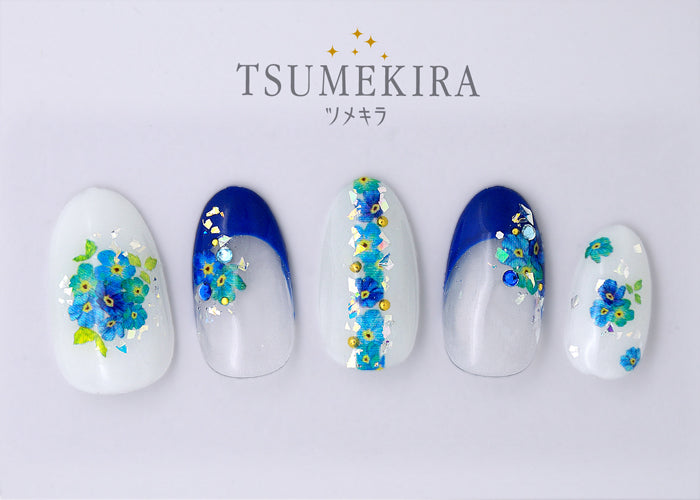 Tsumekira Color Flower Blue NN - CFL - 102