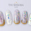 Tsumekira pin striped rainbow SG-PIN-203 (gel only)