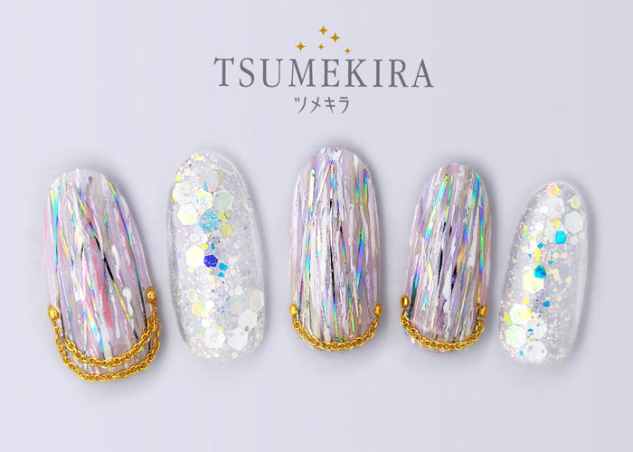 Tsumekira pin striped rainbow SG-PIN-203 (gel only)