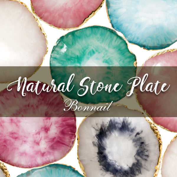 Bonnail Natrual Stone Plate Rose Quart