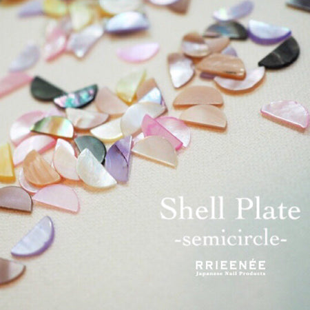 Bonnail × Rrieenee Shell Plate Semicircle Plum