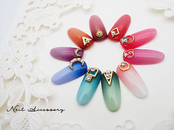Nail Accessory Damask S Gold Diamond
