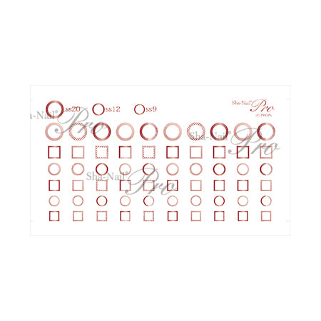 Sha-Nail Plus Circle & Square Pink Gold CS-PPG