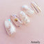 Amaily Nail Sticker No. 3-6 Palm Tree White