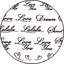 Amaily Nail Sticker No. 2-8 Lalala Black
