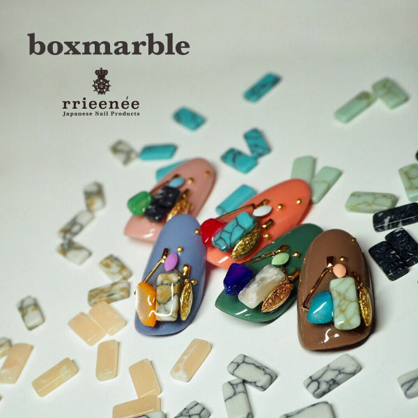 Bonnail × RieNofuji Boxmarble Mat Turquoise