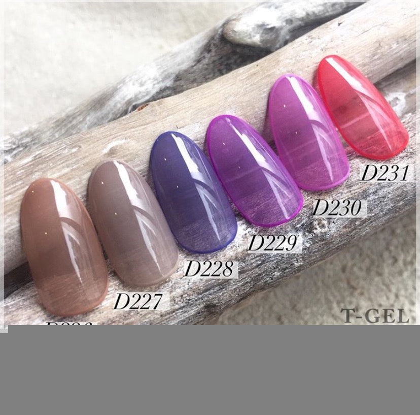 T-GEL COLLECTION Color Gel D227 Chiffon Glege 4g